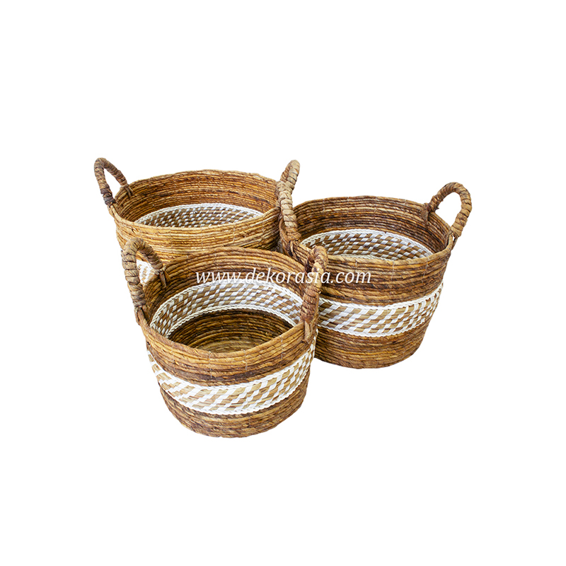 Laundry Basket, Woven Craft Home Decoration
